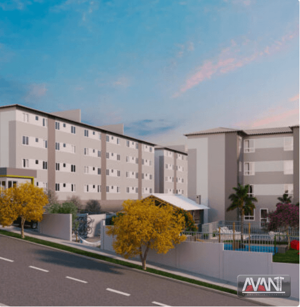 Apartamento 2 quatos com area privativa - Nacional